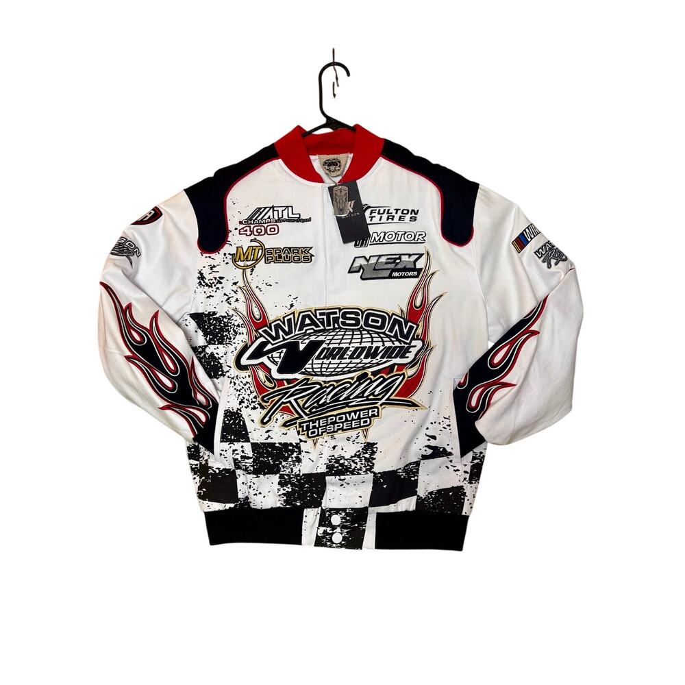 NWT - Watson Patch Racing Moto Jacket - 100% cotton - Medium